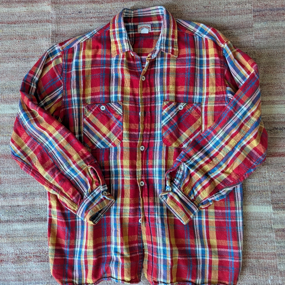Real McCoy's Plaid Button-Up Shirt